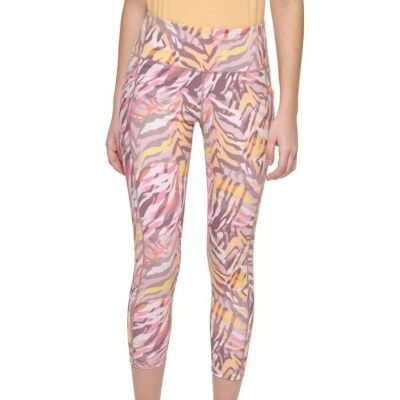 Calvin Klein Performance Printed High-Rise 7/8 Leggings pants Sunstone